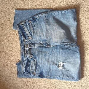 Old Navy Extra Stretch High Rise O.G Straight  Light Wash Denim Jeans Size 8